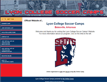 Tablet Screenshot of lyonsoccercamps.com